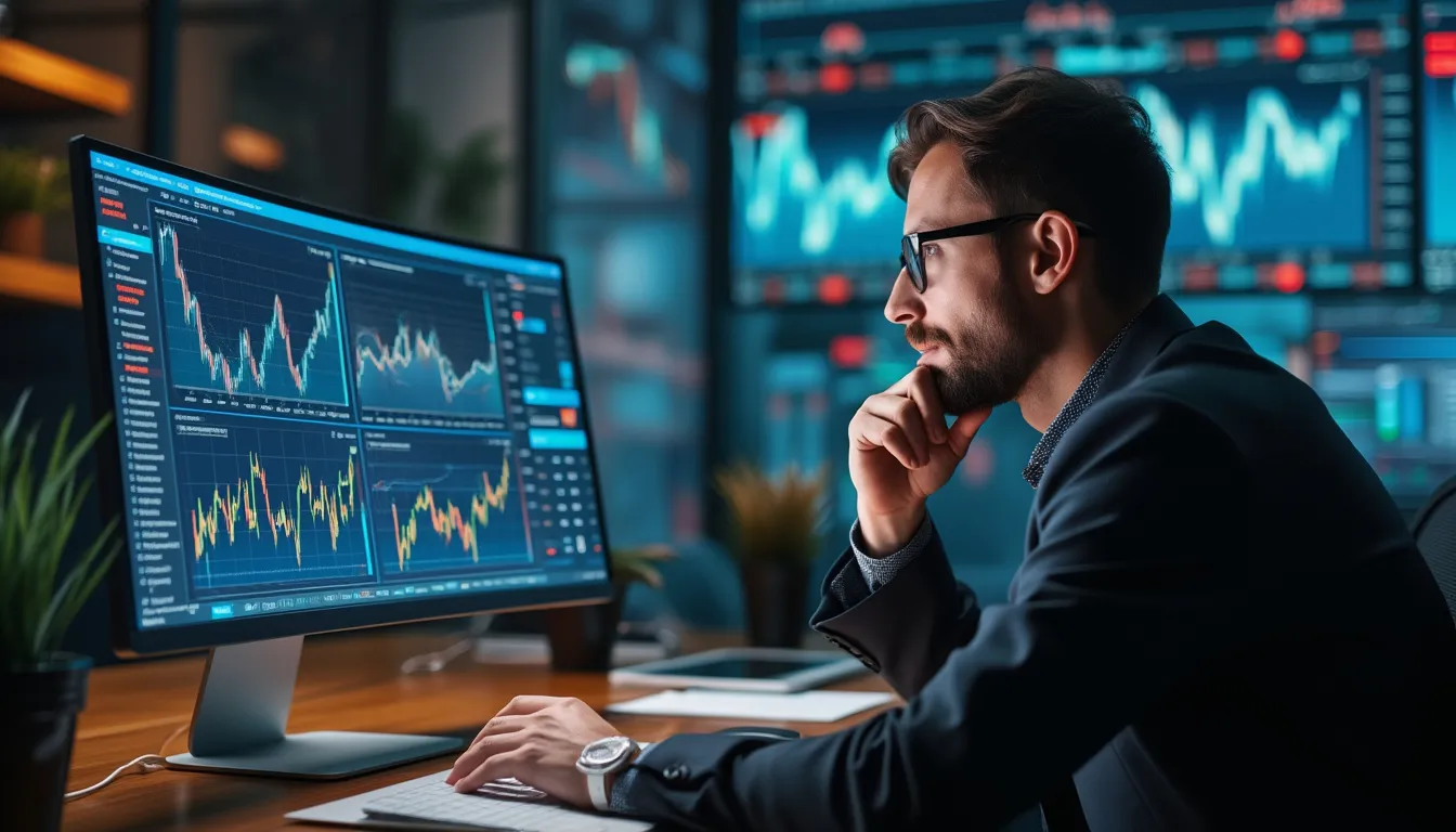 investissement en temps de crise : graphique financier avec éléments de diversification et sécurité