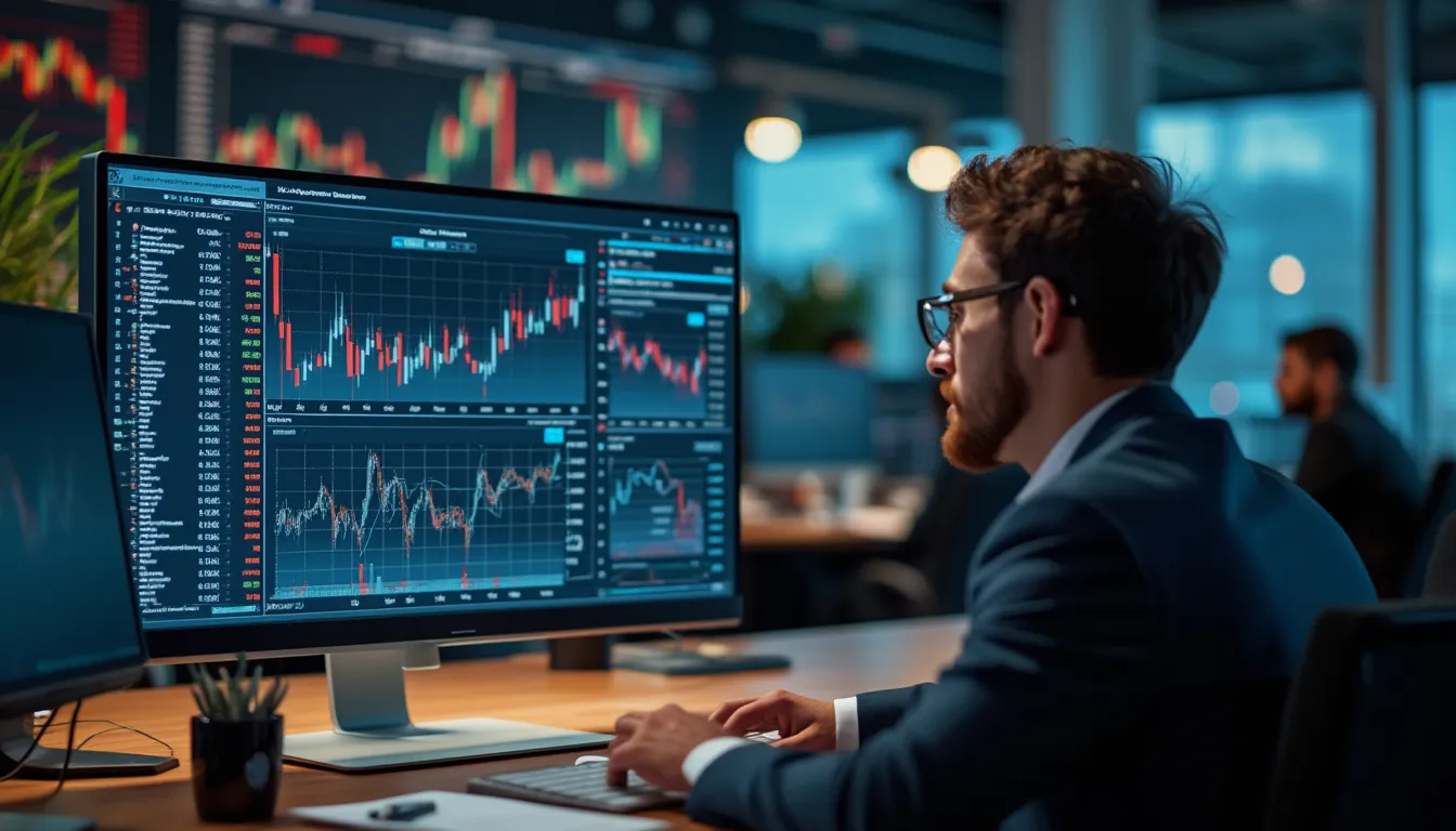 carnet d'ordres : interface montrant les ordres d'achat et de vente en bourse