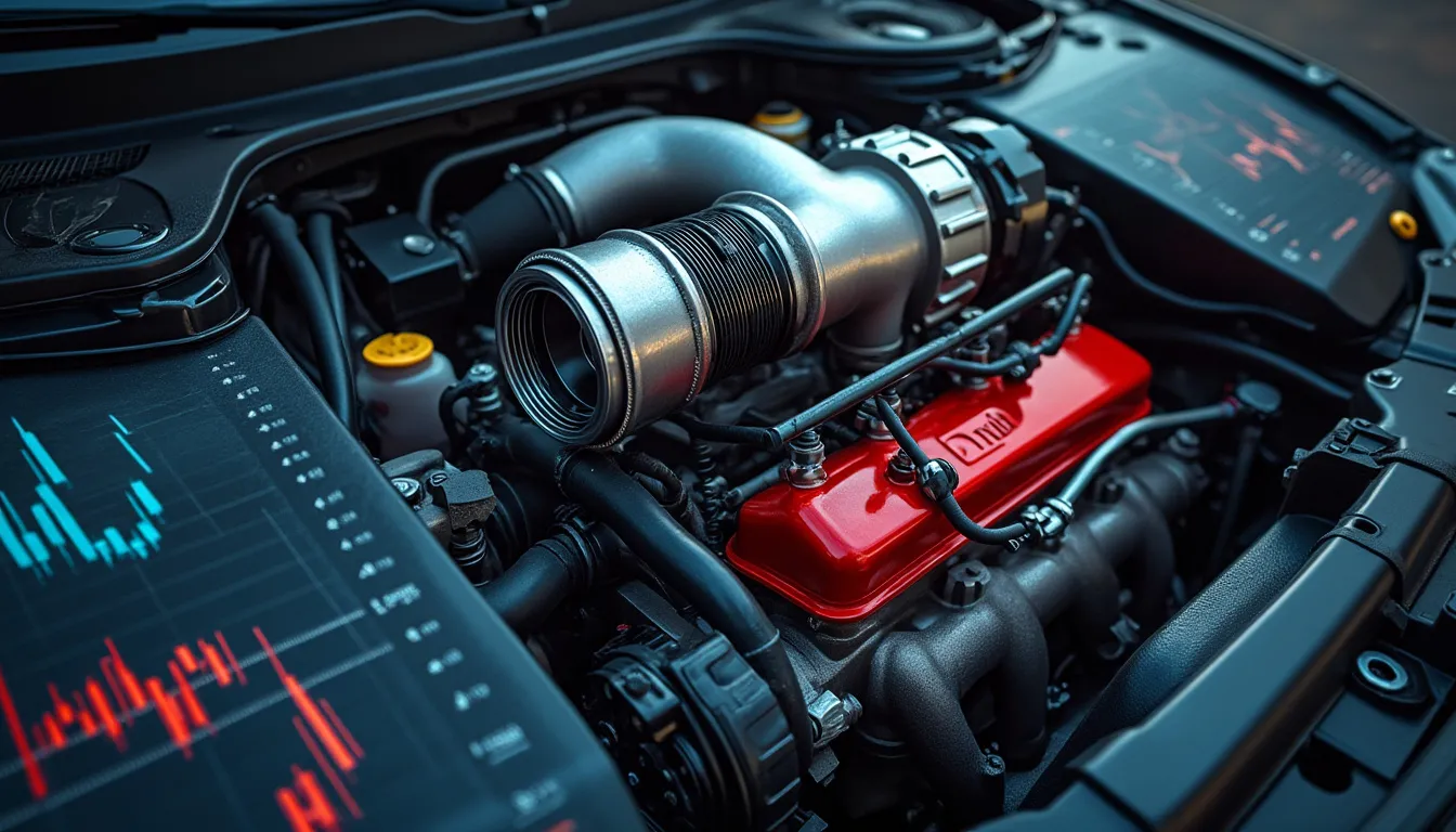 turbos : graphique boursier illustrant l'effet de levier des turbos