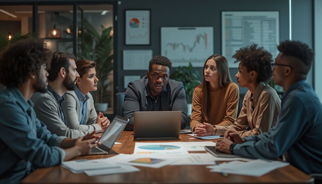 arnaques formation trading : personne réfléchissant devant un ordinateur avec graphiques de trading