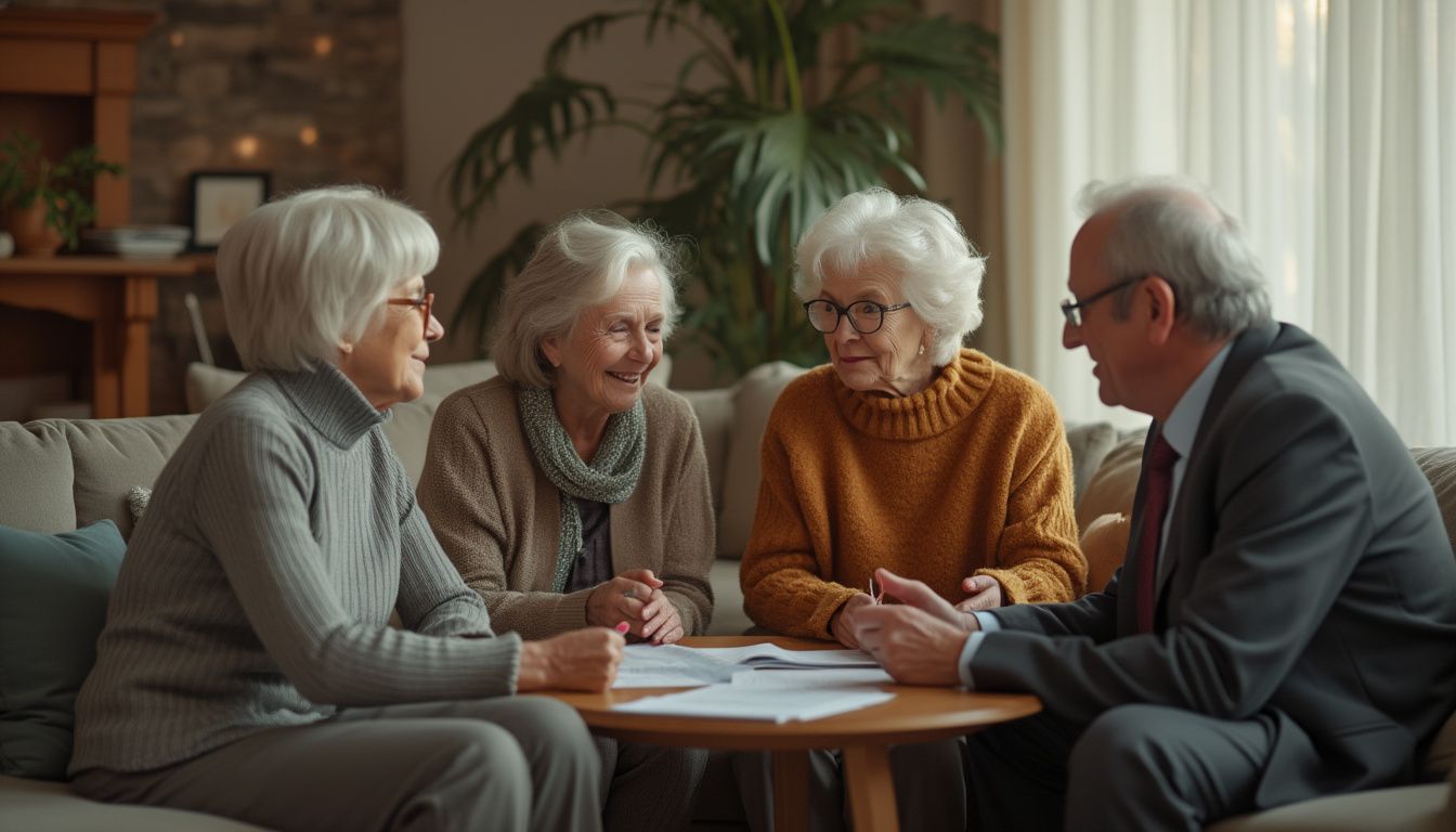 revalorisation retraite : illustration montrant des retraités heureux recevant une augmentation de pension