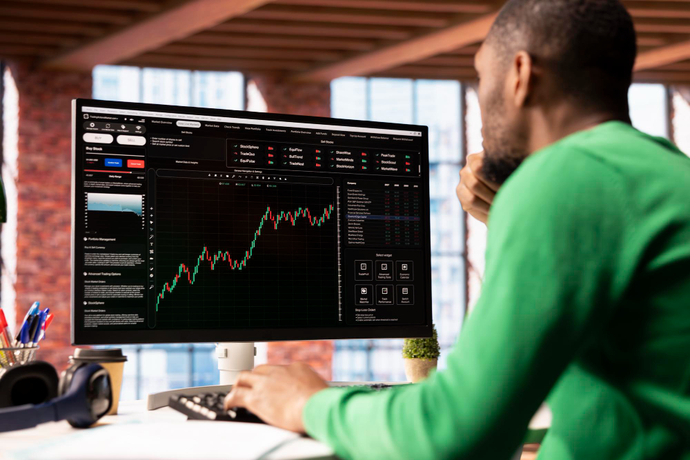 indicateurs de performance trading : graphique financier avec indicateurs clés