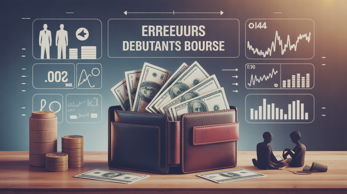 Erreurs debutants bourse illustration portefeuille diversifie