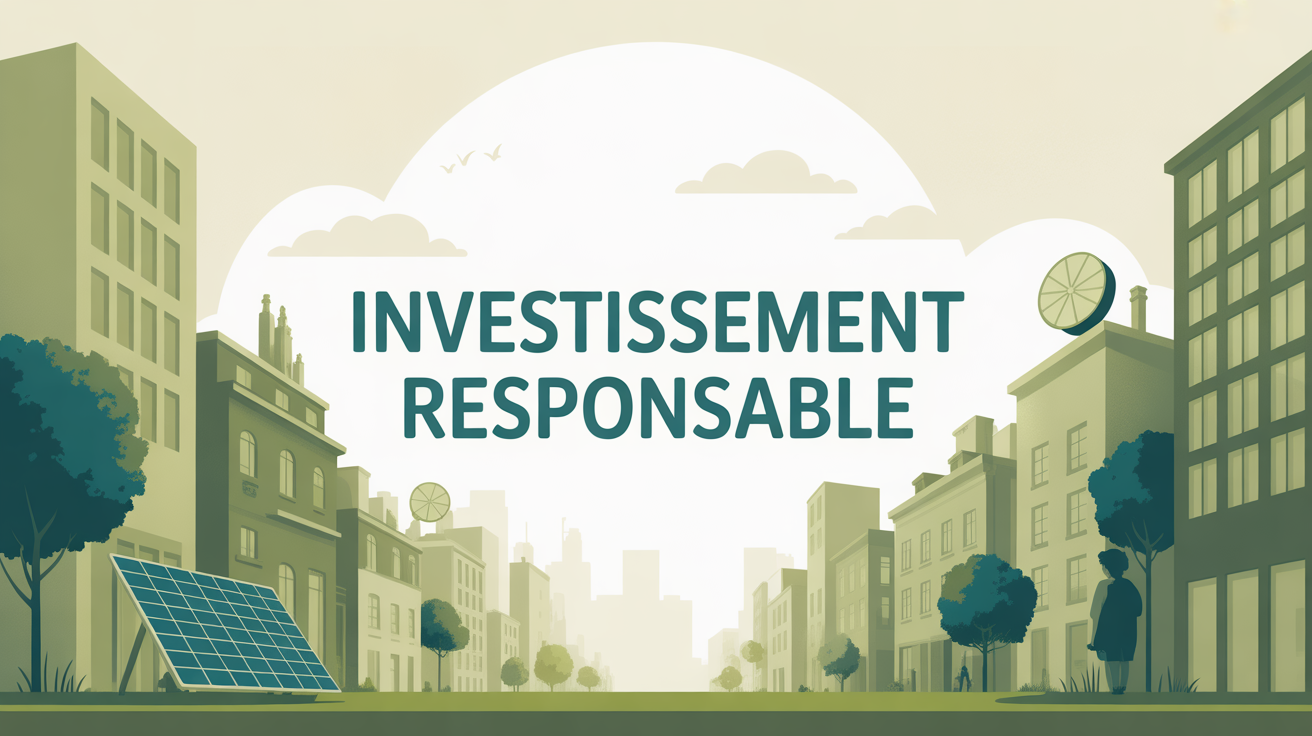 Illustration investissement responsable ville durable