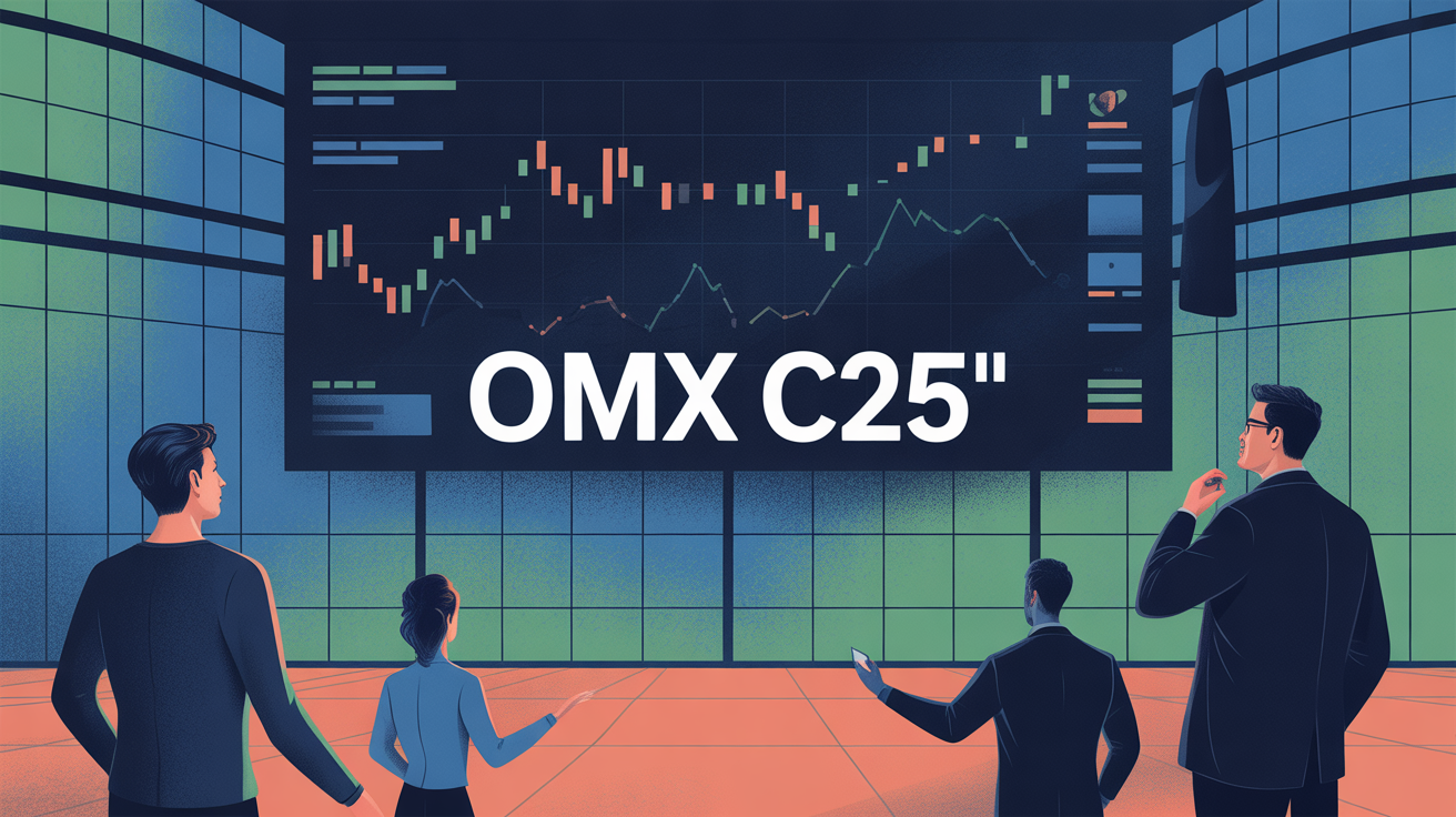 Illustration OMX C25 bourse graphique