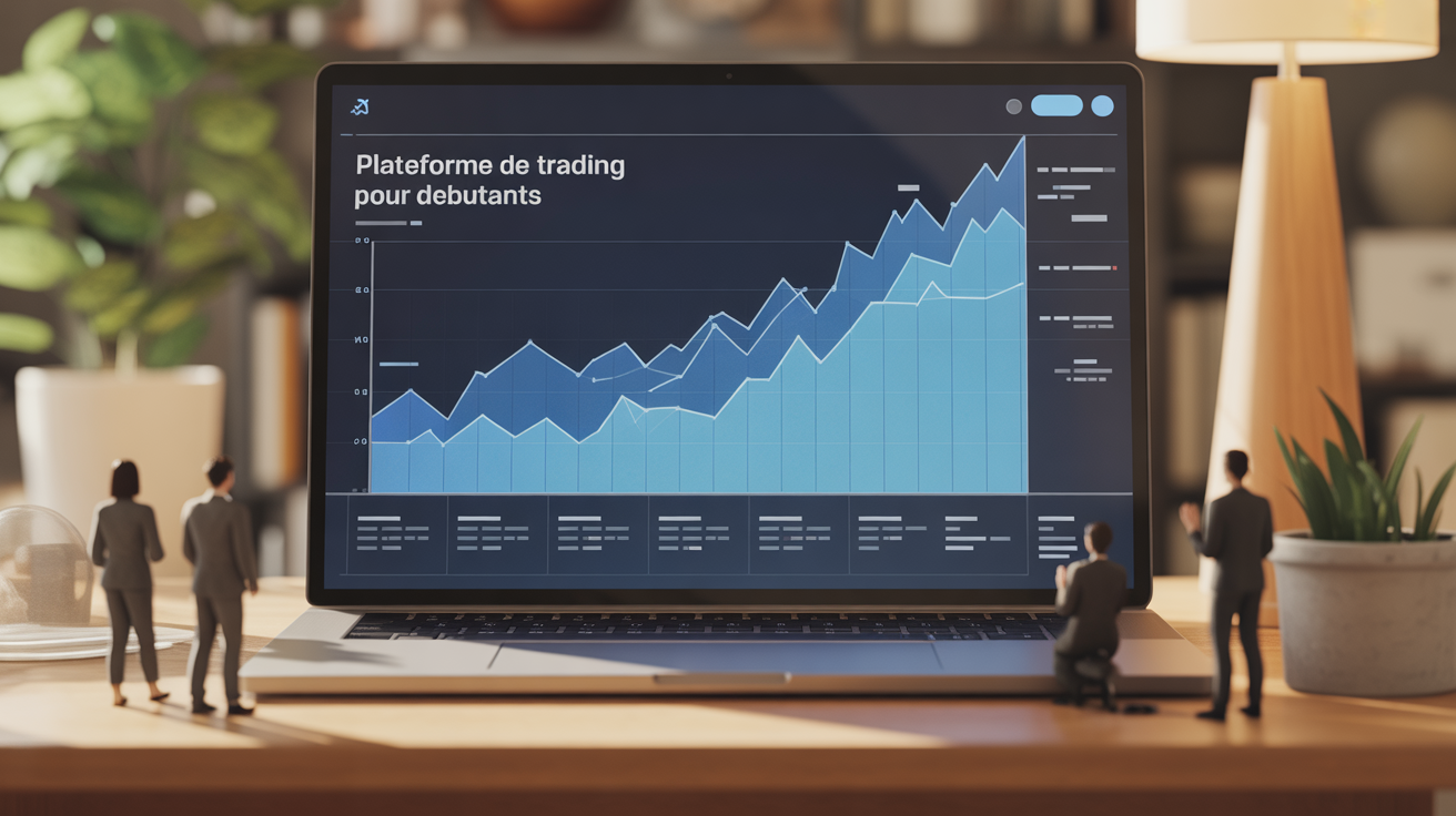 Graphique financier plateforme de trading pour debutants