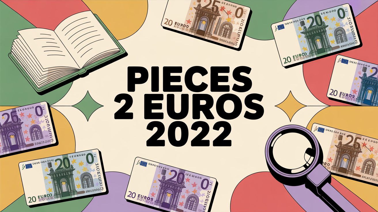 Plusieurs pieces 2 euros 2022 avec loupe et catalogue