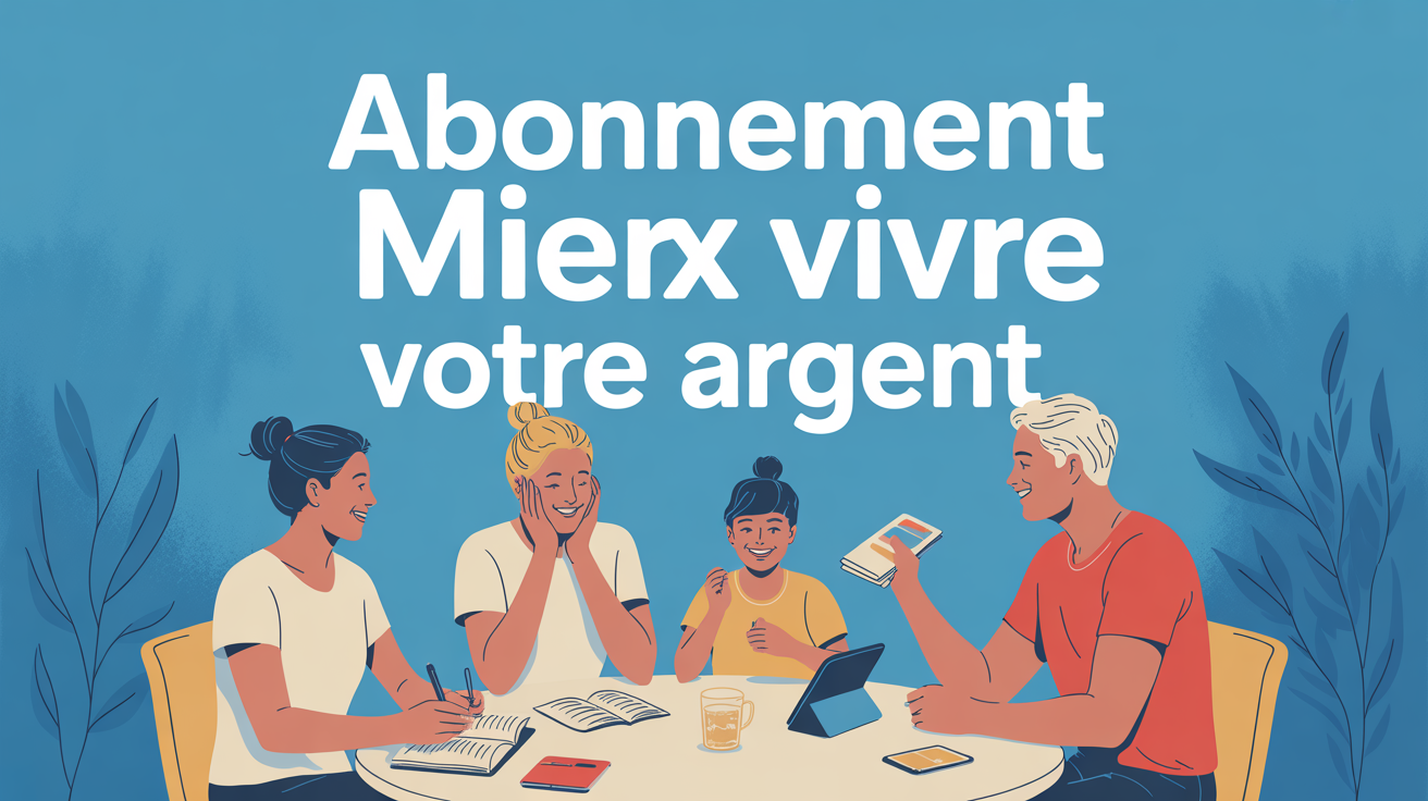 Illustration famille gestion abonnement Mieux Vivre Votre Argent