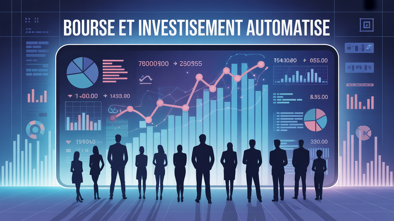 Silhouettes tableau digital bourse Immediate Flow