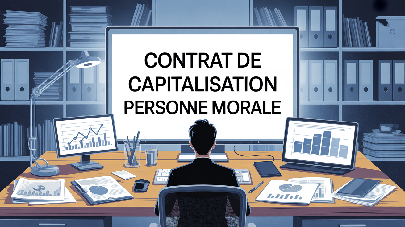 contrat de capitalisation personne morale bureau lumineux dossiers graphiques