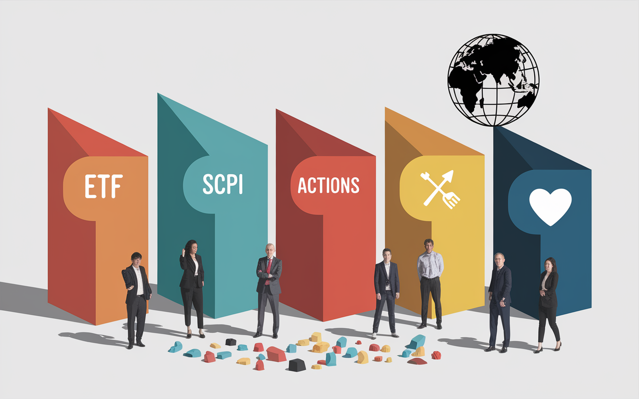 Diversification portefeuille ETF SCPI actions