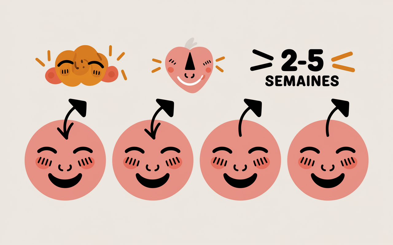 Chronologie visuelle Duac acnee 2 a 5 semaines