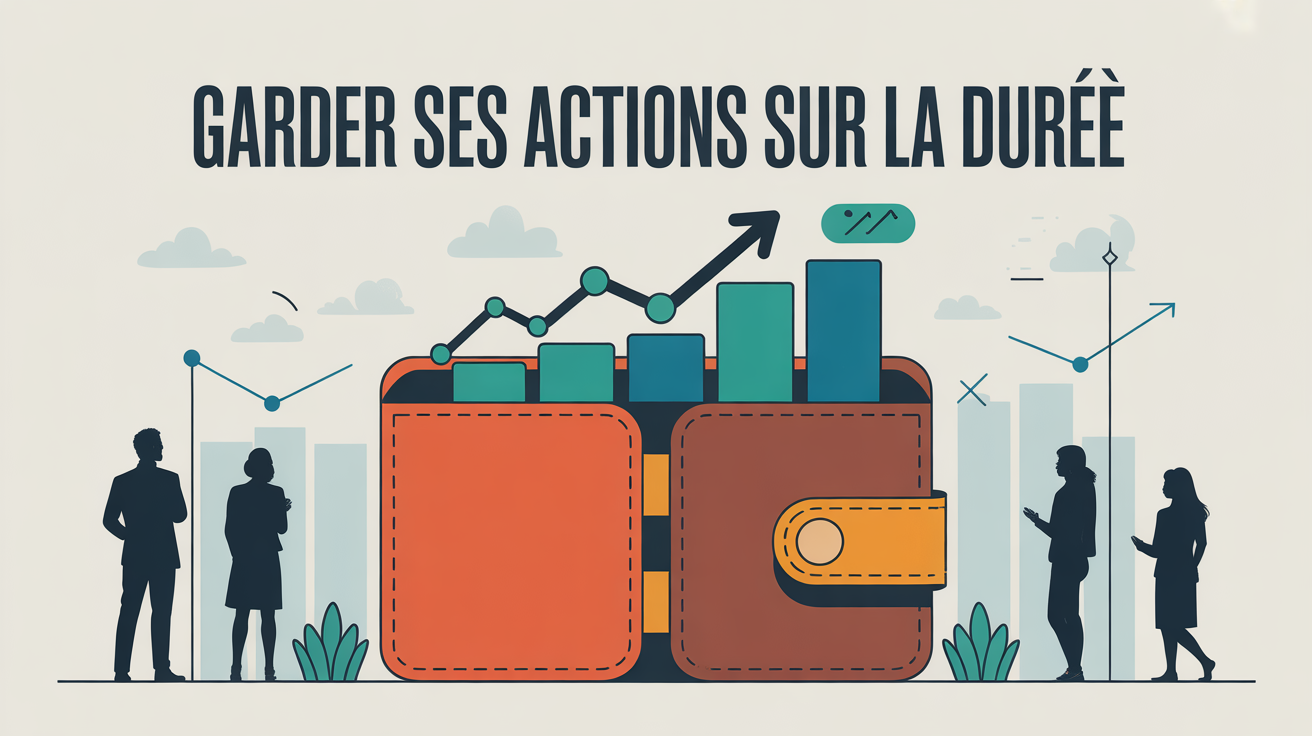 illustration portefeuille d'actions croissance garder ses actions