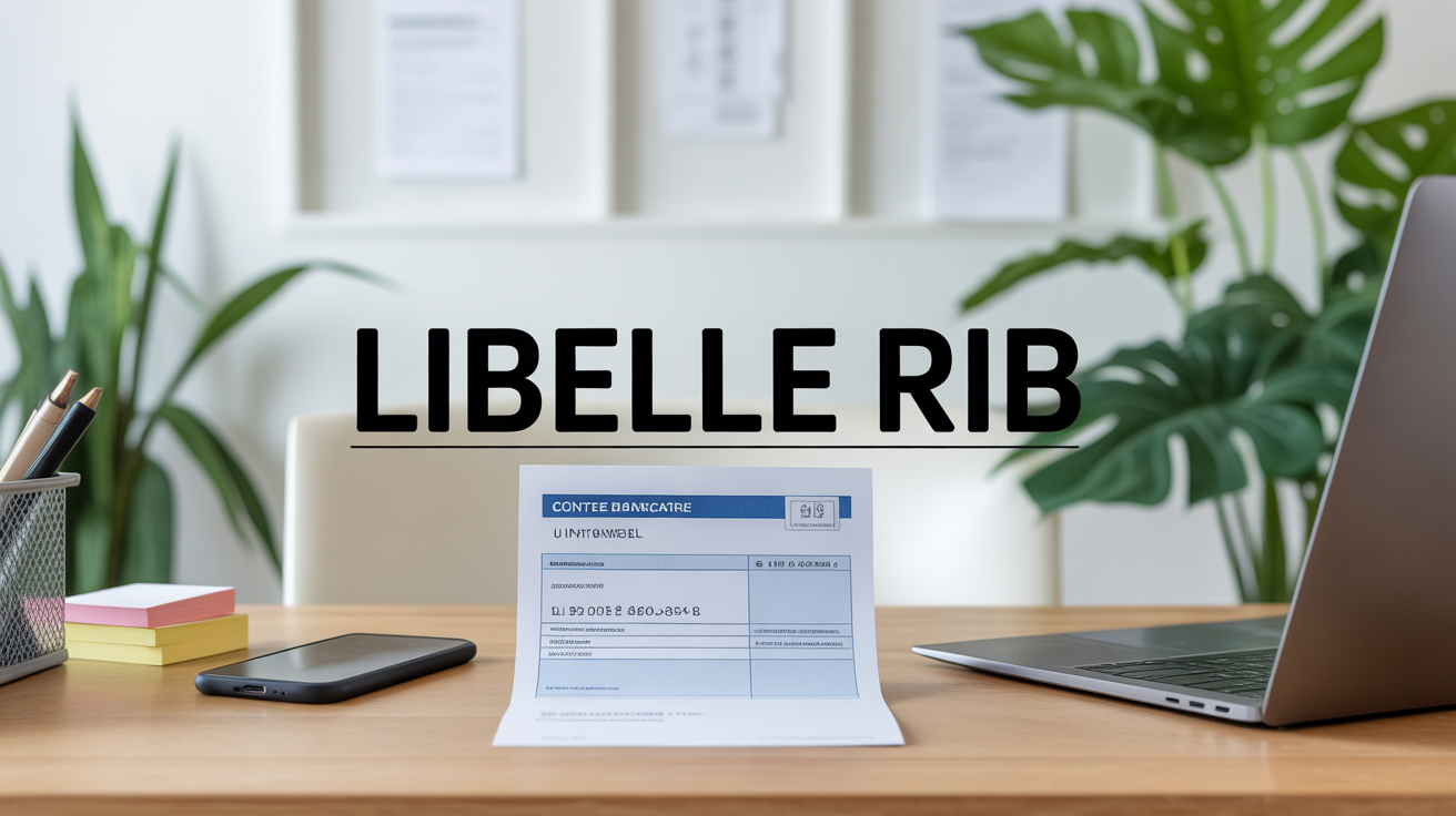 libelle rib bureau moderne ordinateur smartphone