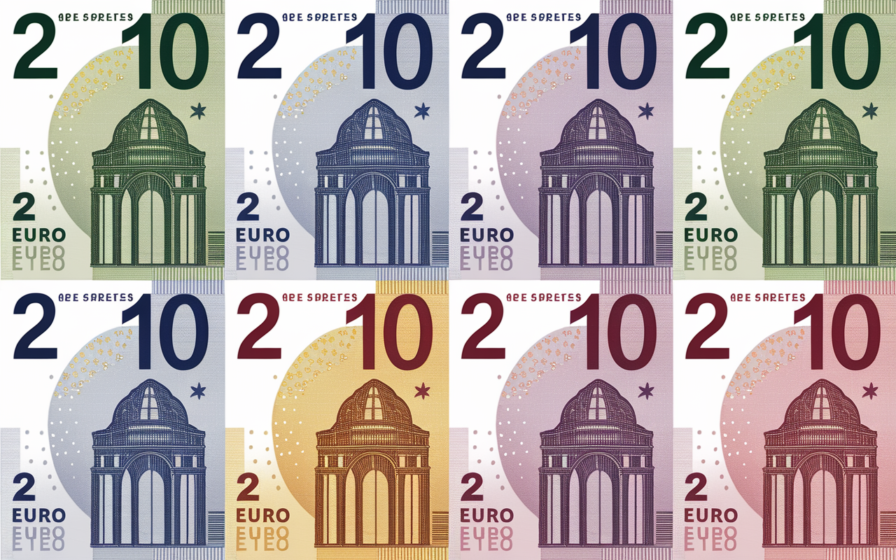 Six pieces 2 euros 2022 chiffres tirage grans