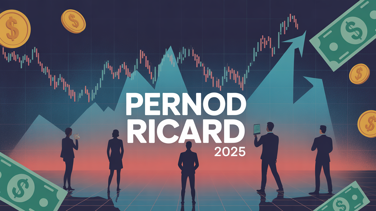 illustration investissement bourse pernod ricard 2025