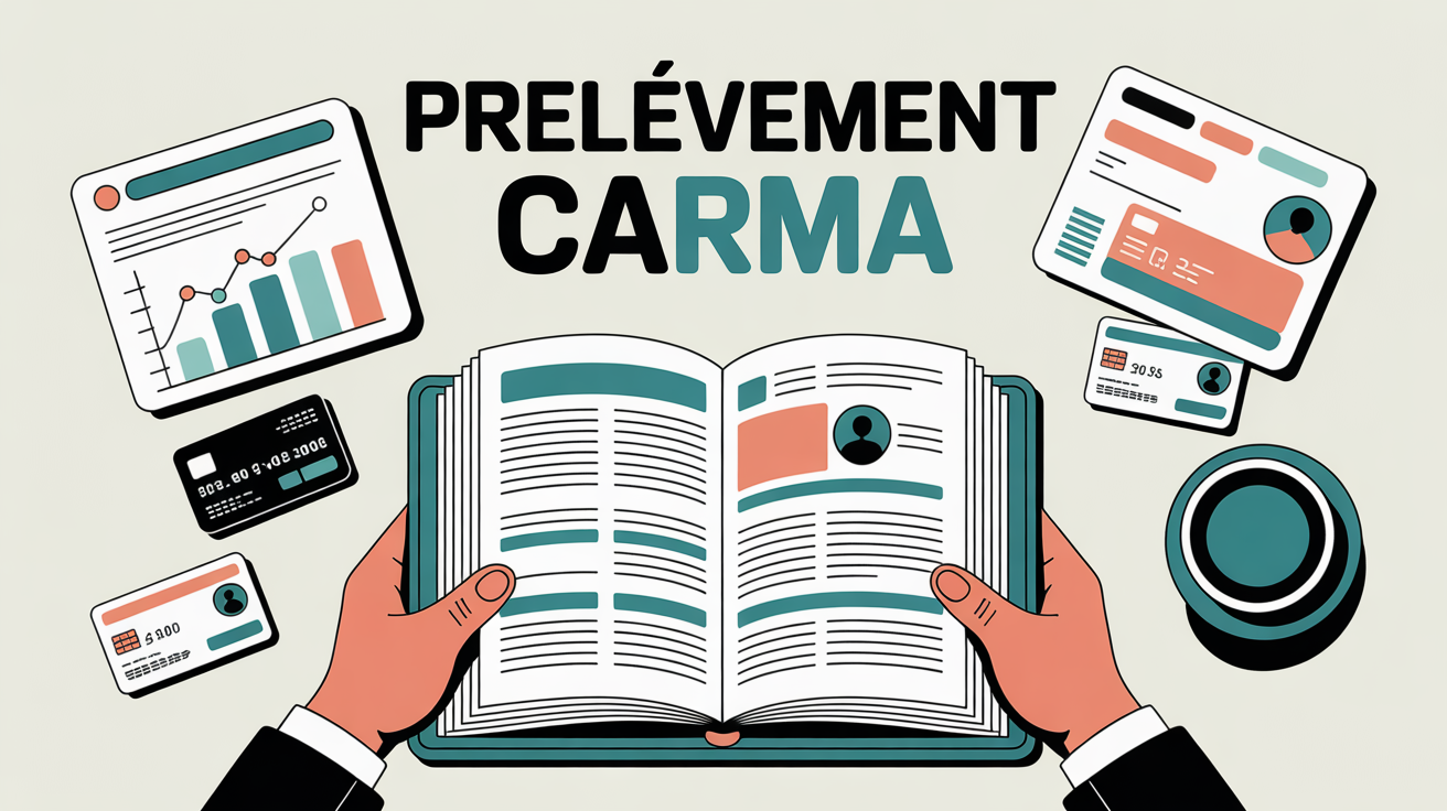 illustration prelevement carma sur relevé bancaire