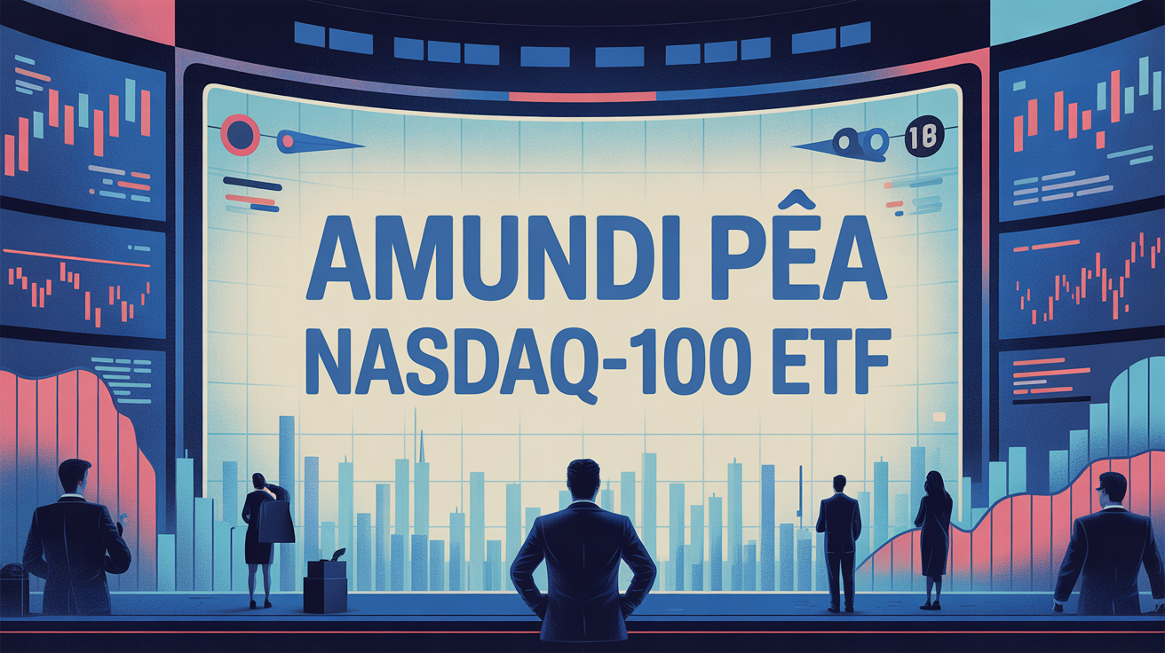 Bourse stylisée Amundi PEA Nasdaq-100 ETF graphique