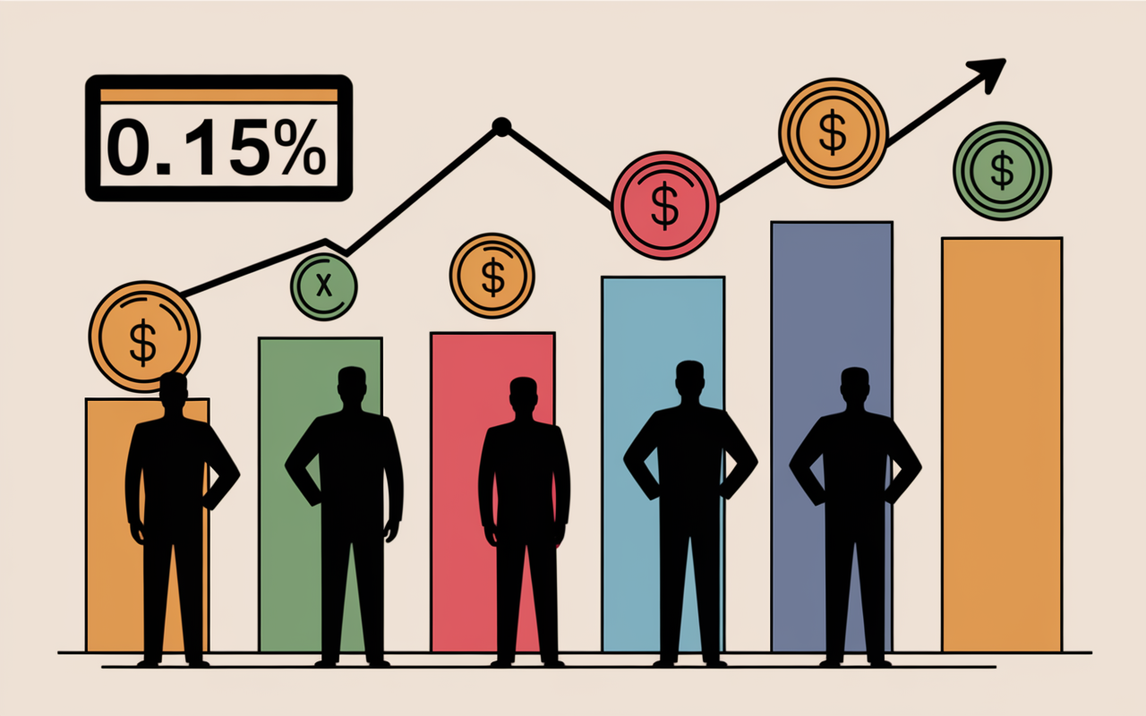 Tableau stylisé frais ETF Amundi PEA S&P 500 et courbes ascendantes