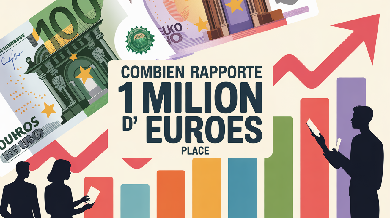 Illustration 1 million d’euros placé finance graphique croissance
