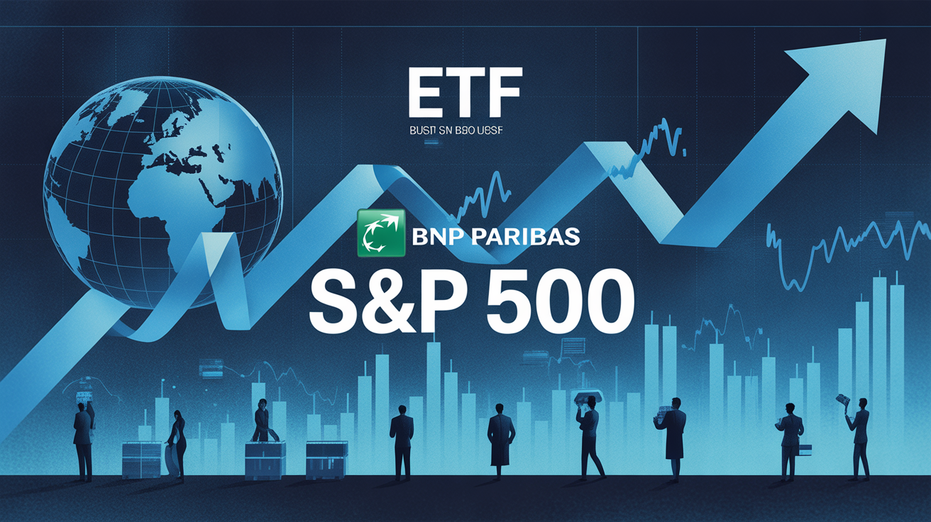 ETF BNP Paribas Easy S&P 500 graphique croissant stylisé