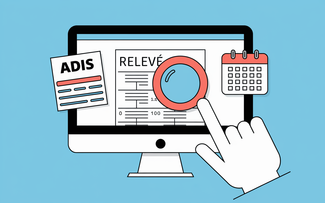 releve bancaire loupe prelevement adis action