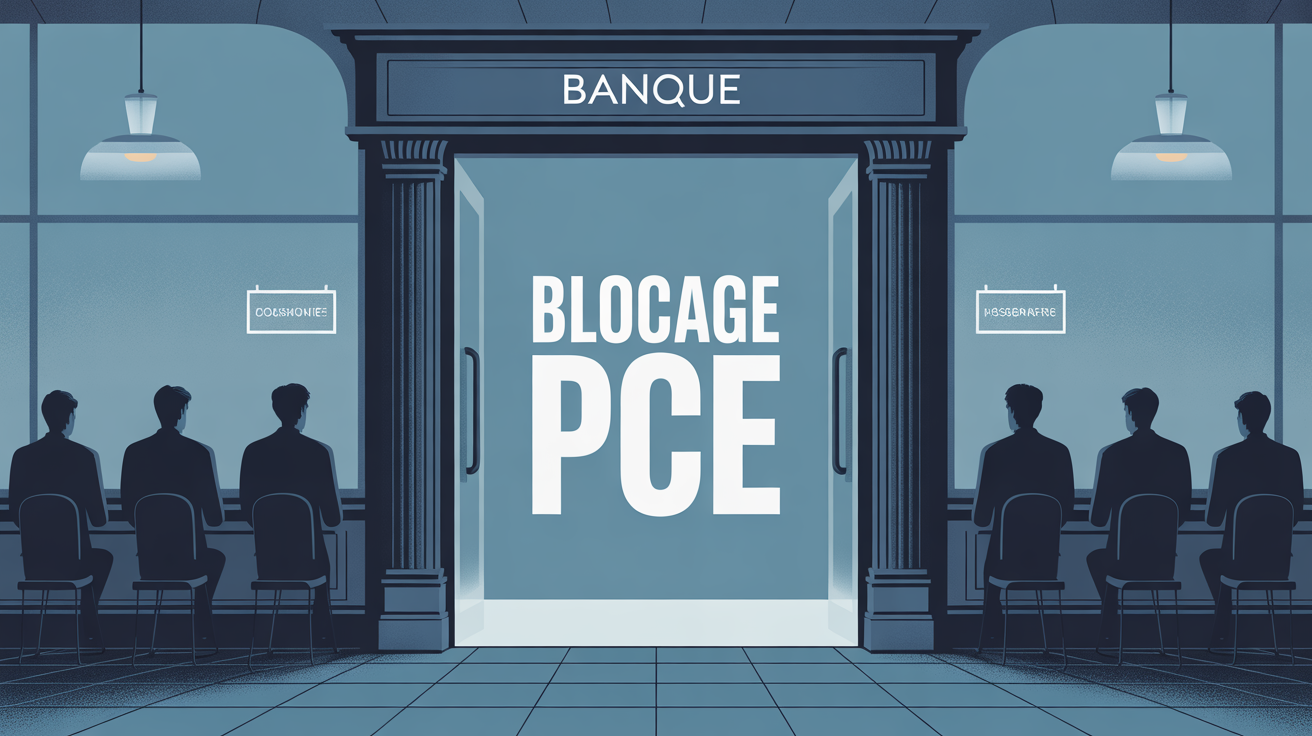 Image Blocage PCE banque cadenas ambiance rassurante