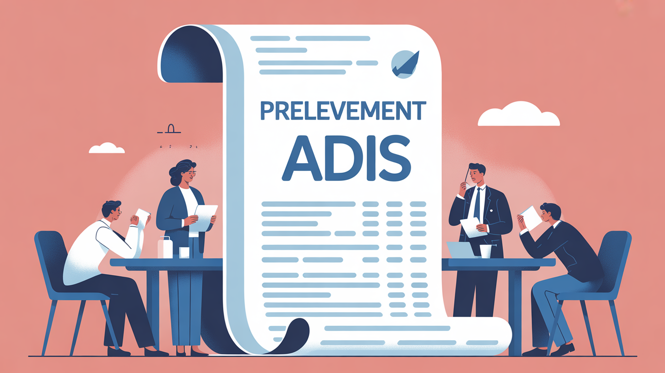 illustration releve bancaire prelevement adis