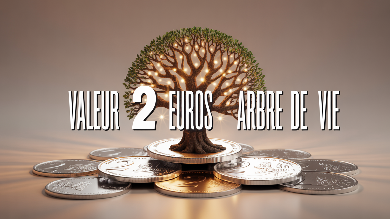 Gros plan 2 euros Arbre de Vie valeur estimation