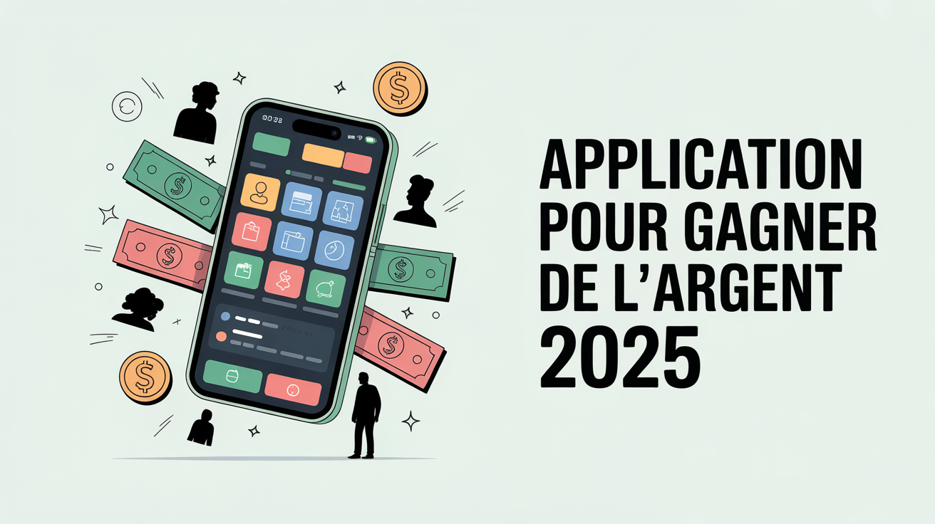application pour gagner de l argent 2025 image illustrative