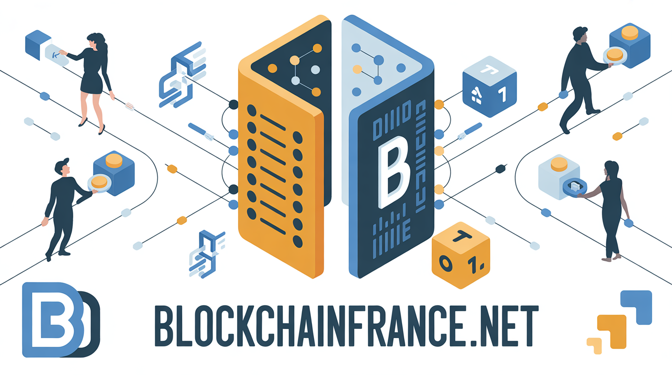 Illustration registre blockchainFrance.net plateforme blockchain France