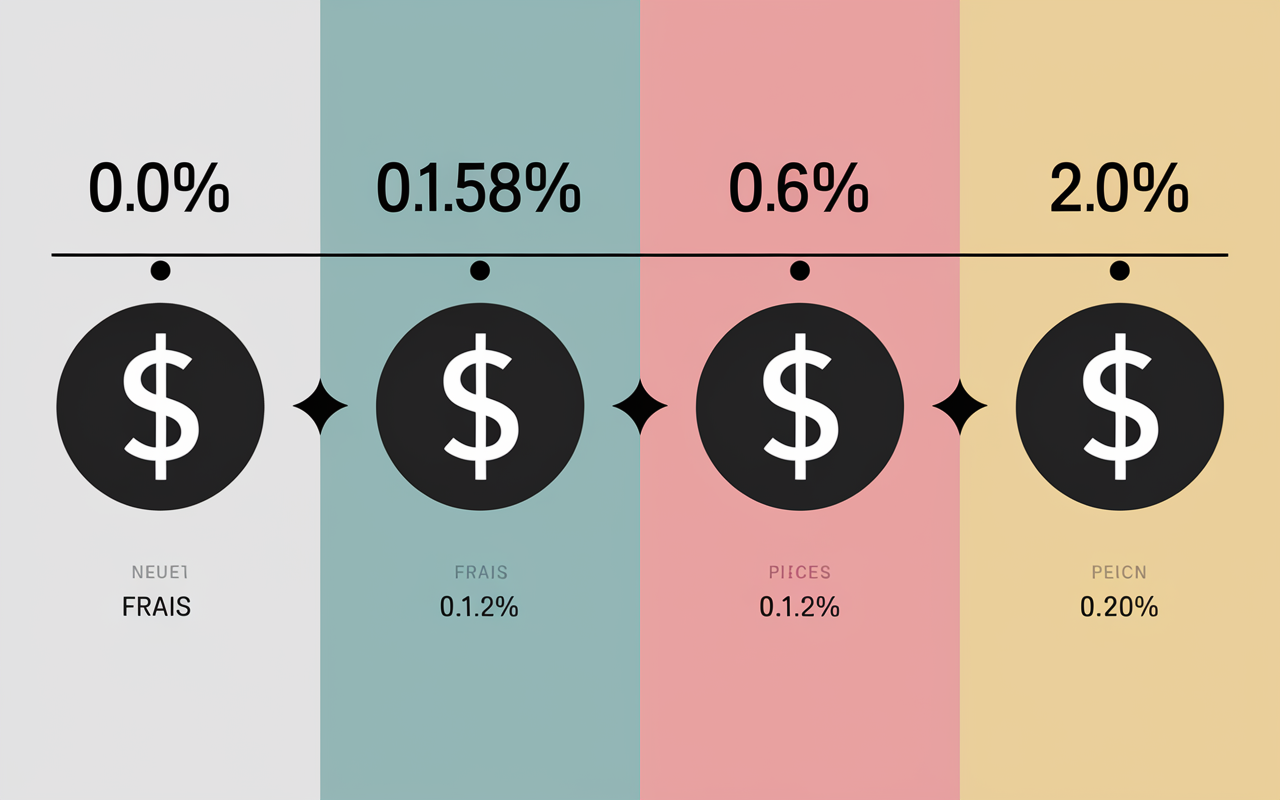 Diagramme comparaison ETF Amundi MSCI World, barres, frais, étoiles, pièces