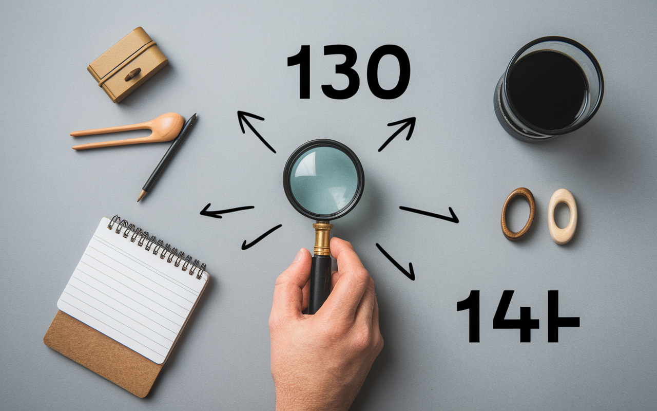 Main observe piece rare collection sous loupe