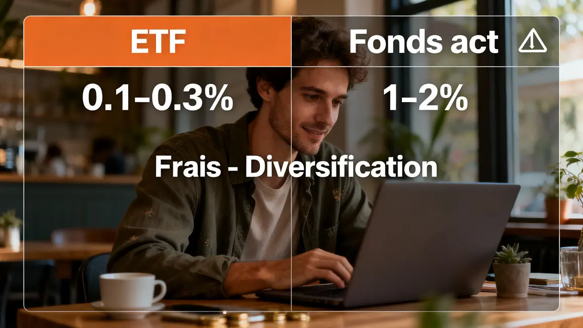 Tableau comparatif frais ETF gestion diversification