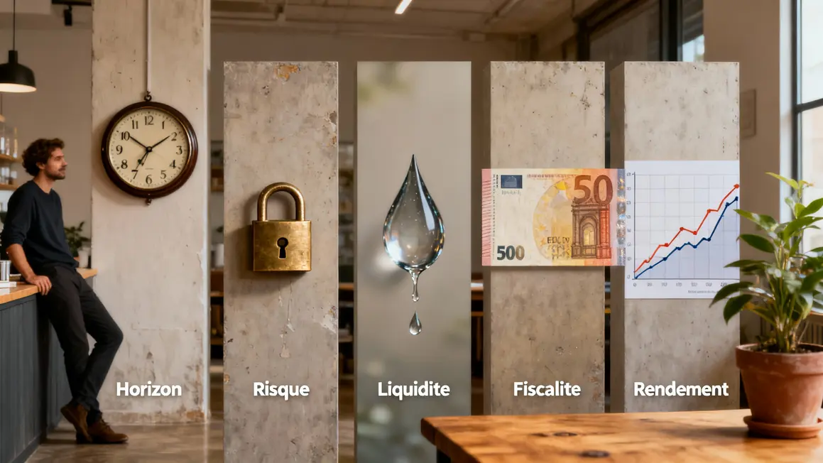 tableau critères placement court terme horizon risque rendement
