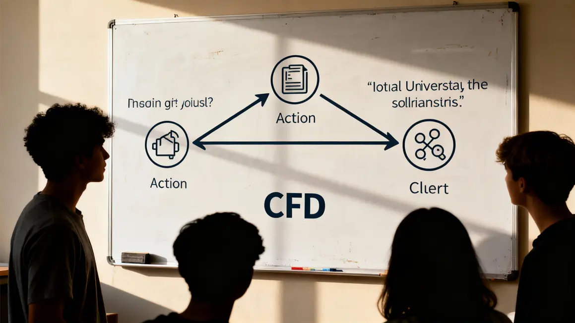 Schéma mécanisme CFD sur tableau blanc