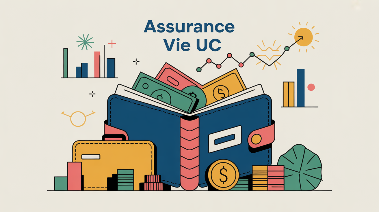 Illustration assurance vie unité de compte portefeuille graphique financier