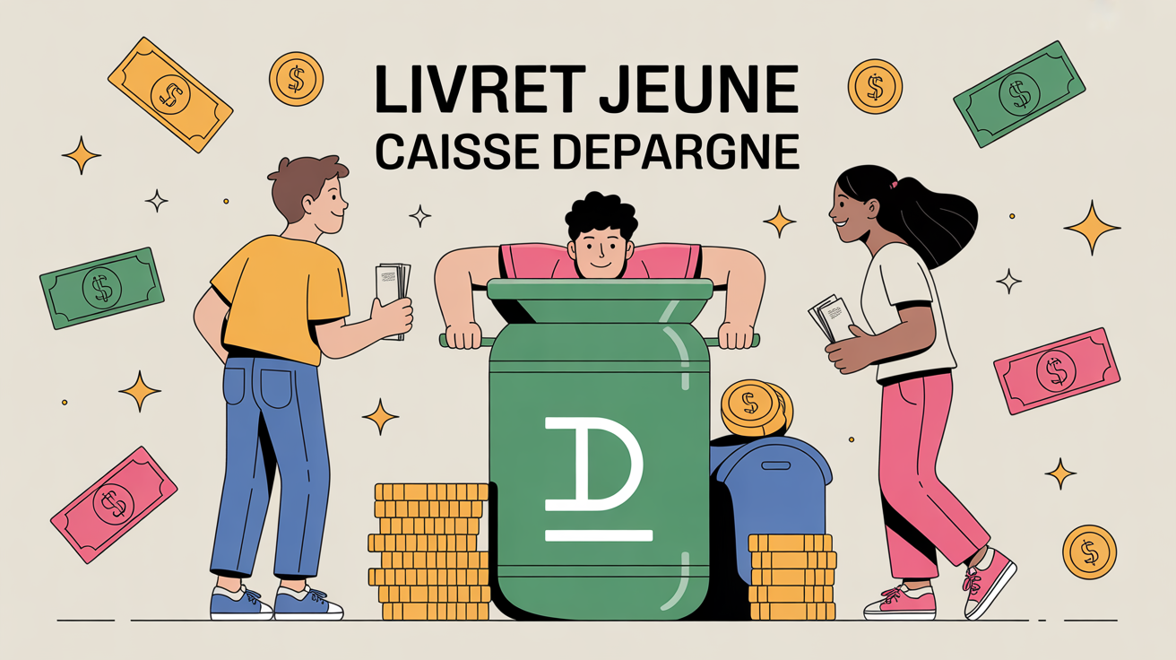 illustration caisse epargne livret jeune tirelire
