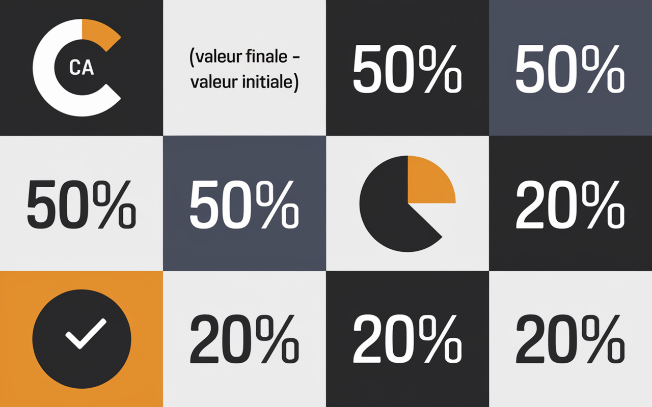 tableau calcule du taux de croissance