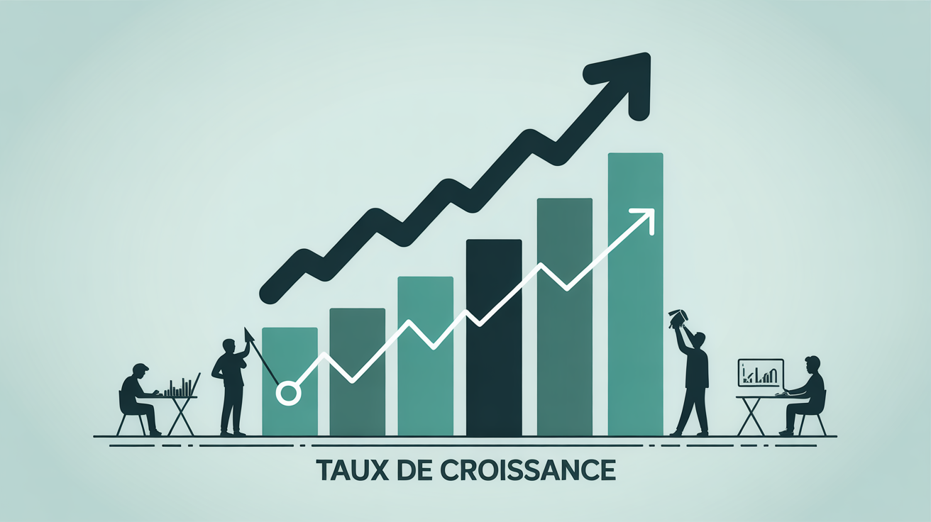 graphique calcule du taux de croissance