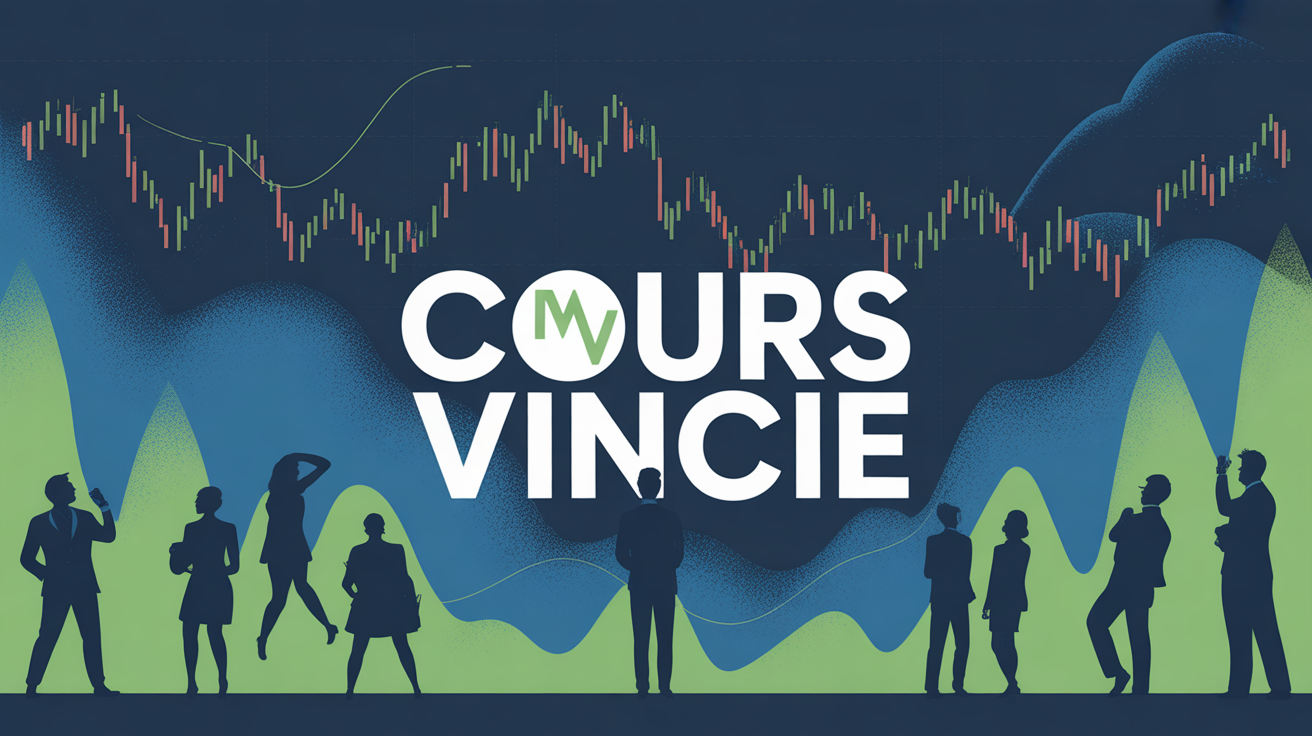 cours de bourse de vinci illustration graphique