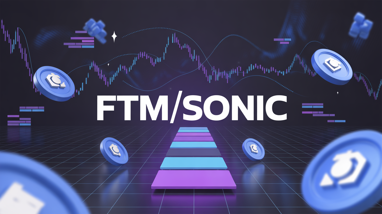 ftm crypto parcours stylisé jetons graphiques