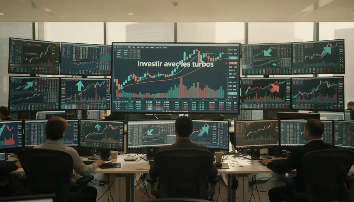 salle de trading moderne investir avec les turbos