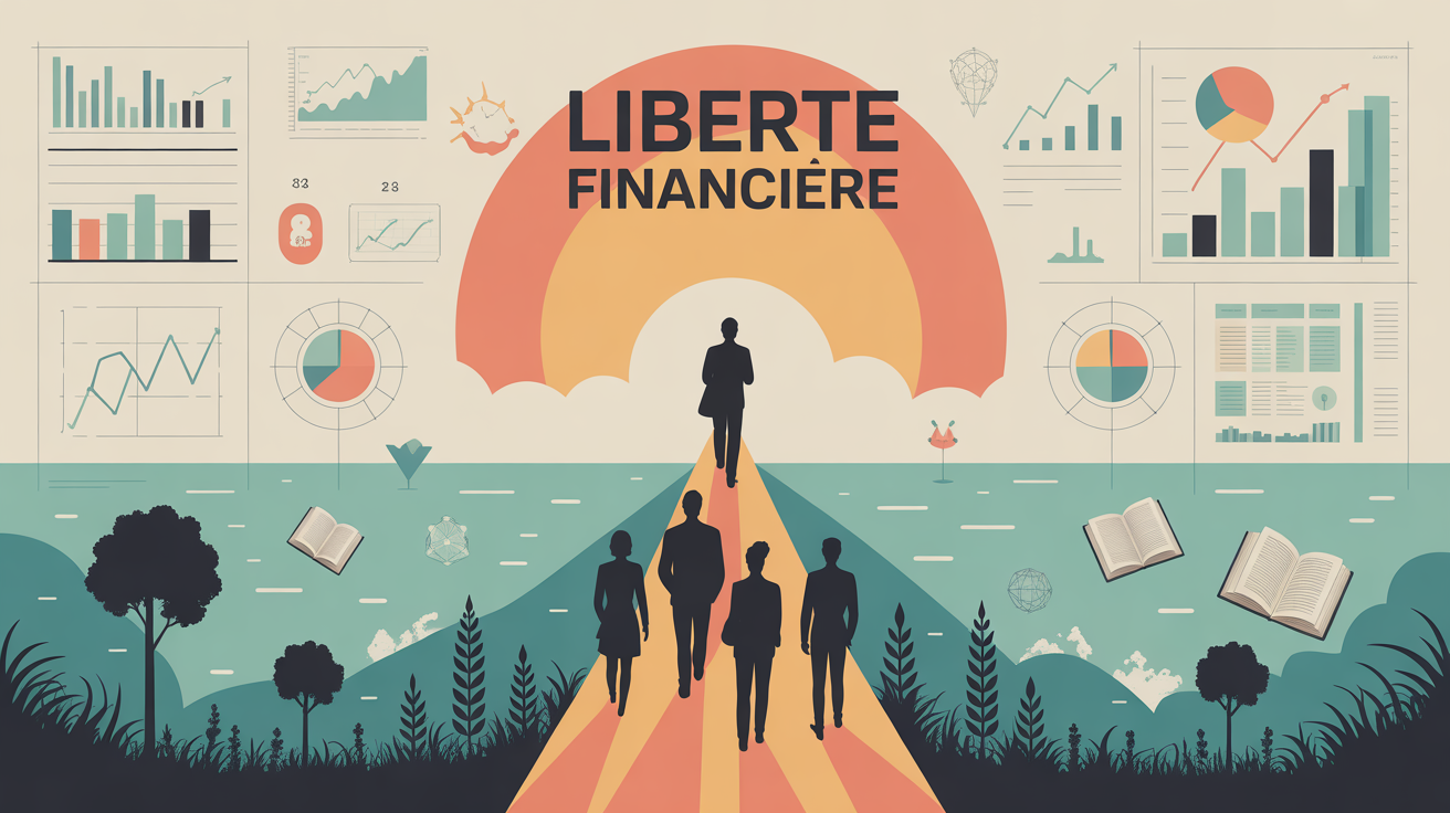 Investir pour etre libre chemin montant soleil