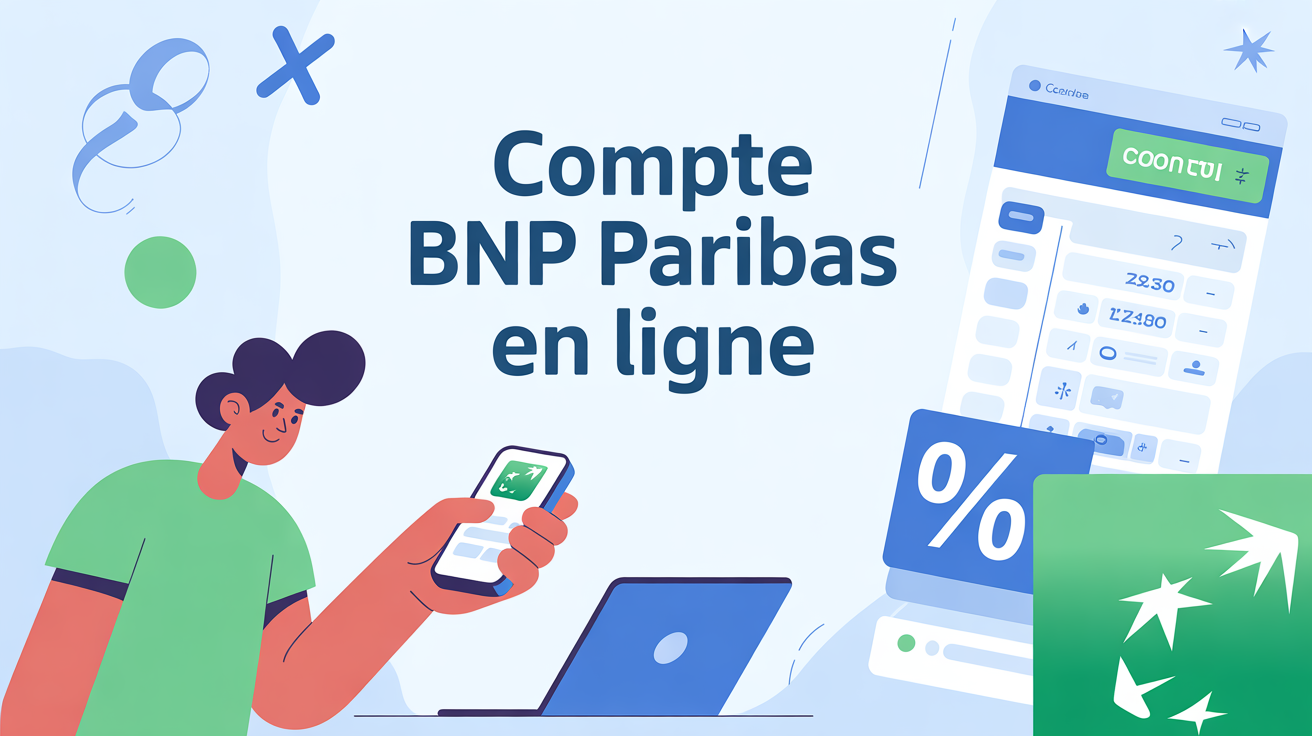 ouvrir compte bnp paribas illustration jeune numérique