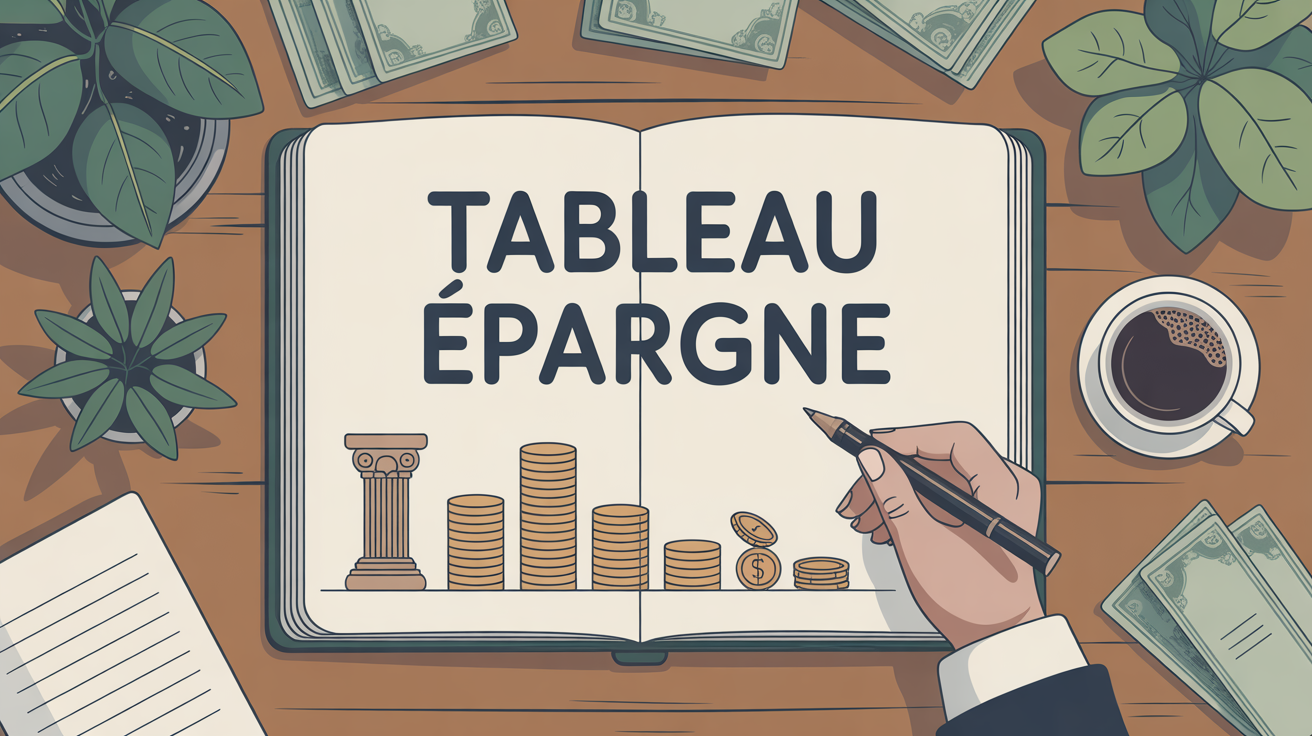 tableau pour économiser de l'argent carnet pièces billets