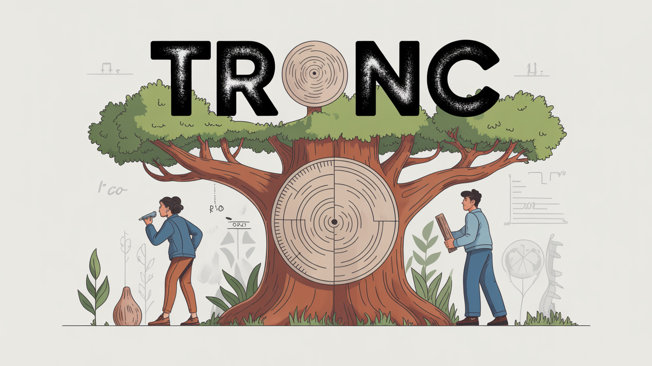 tronetc grande illustration tronc arbre