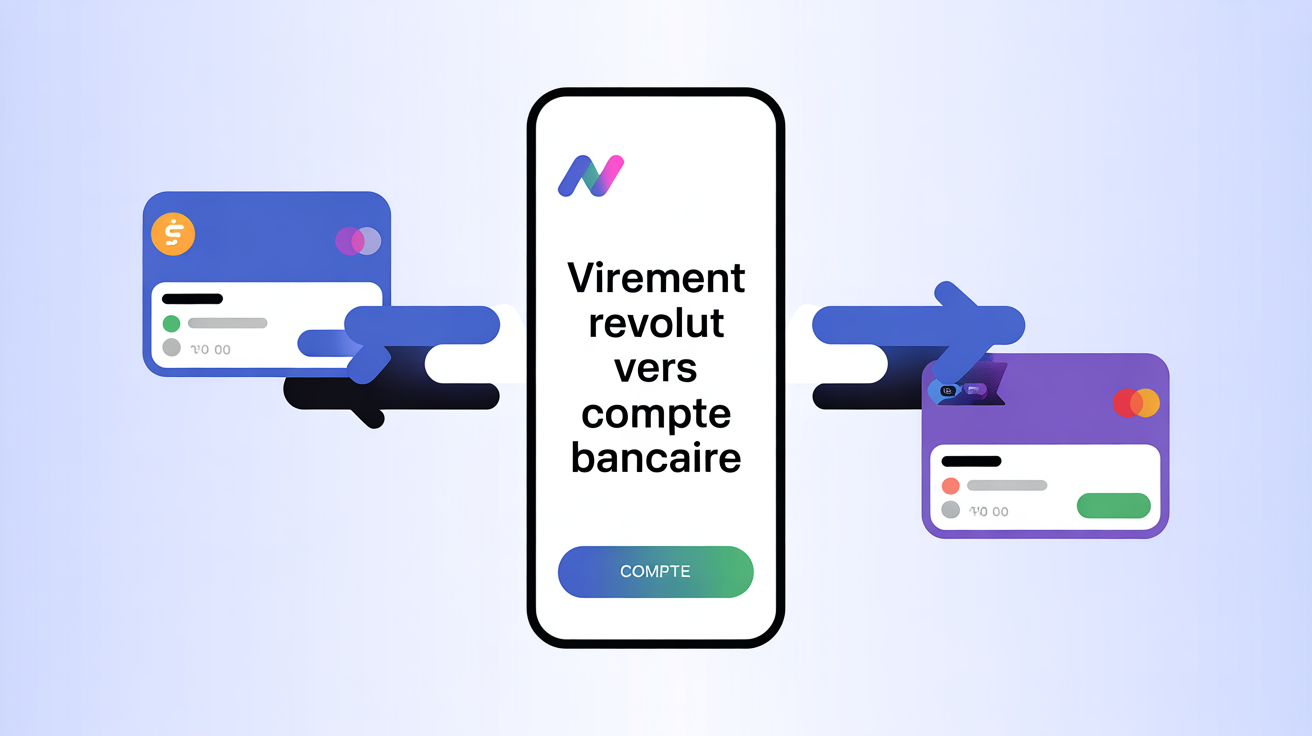 virement revolut vers compte bancaire sur smartphone