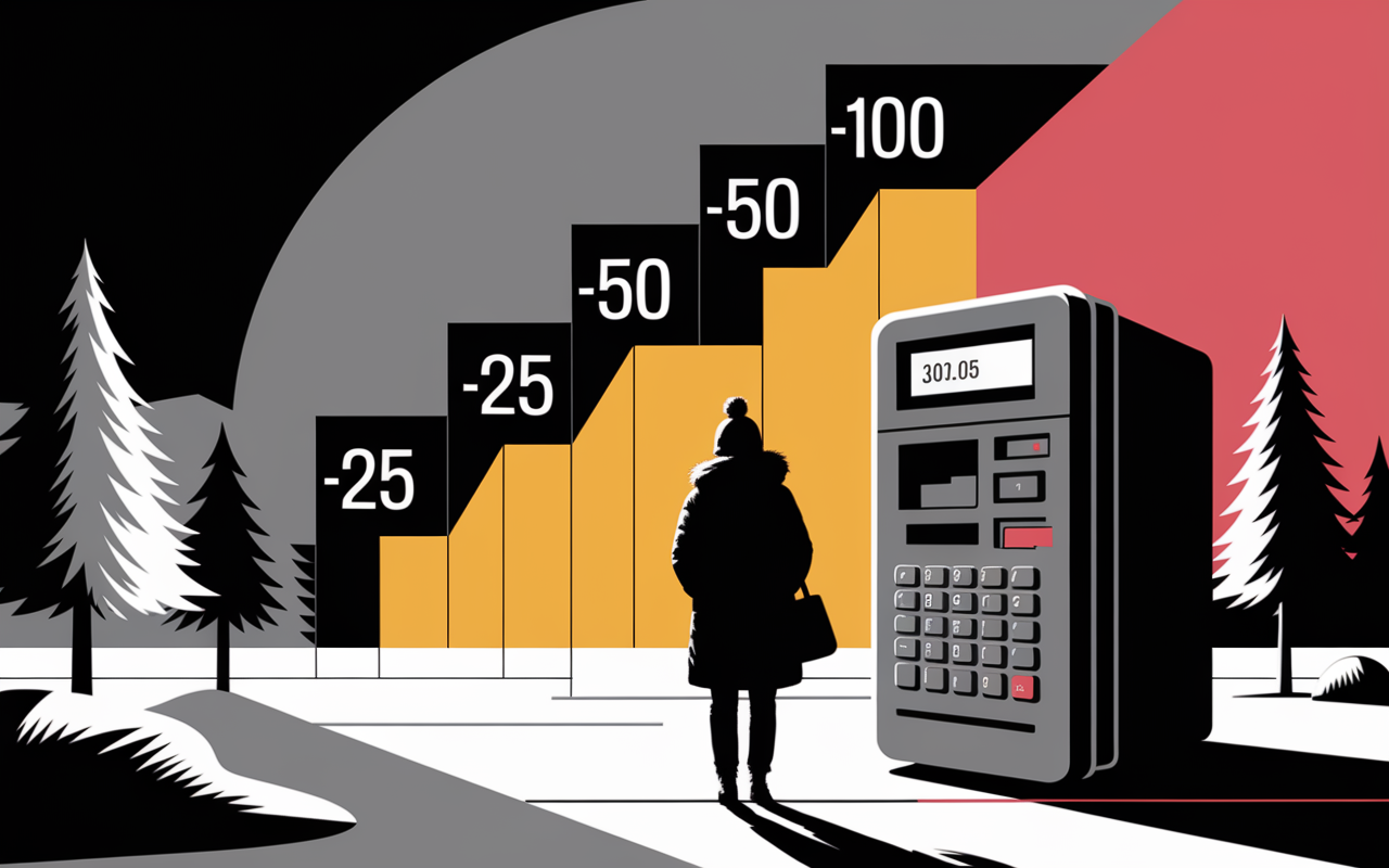 baisse des retraites silhouette agee graphique