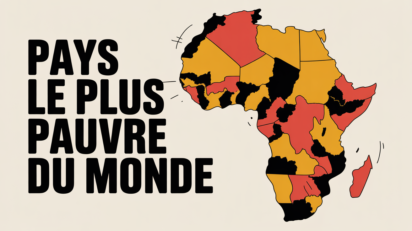 Carte illustrant le pays le plus pauvre du monde